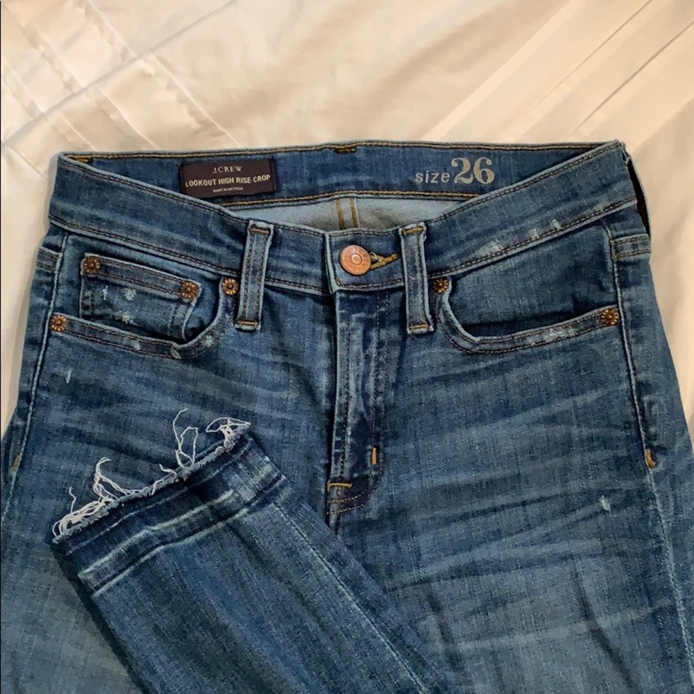 J. Crew Lookout High rise cropped jeans